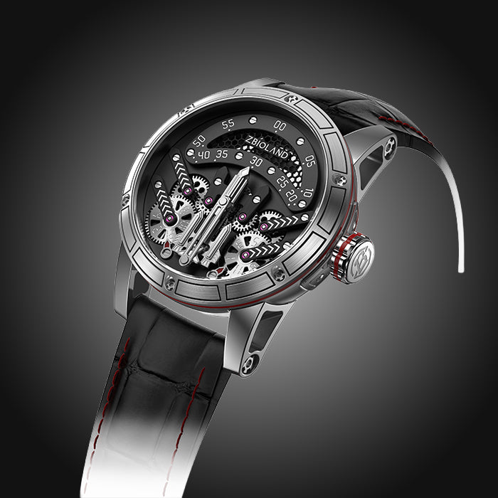 Zbioland Space Series Black Space Rocket Swiss Sellita Movement Automatic Watch