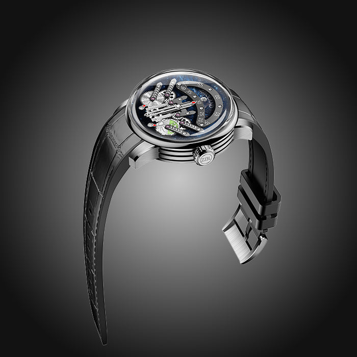 Zbioland Space Series Blue Space Rocket 2.0 Starry Sky Swiss Sellita Movement Limited Edition Automatic Watch