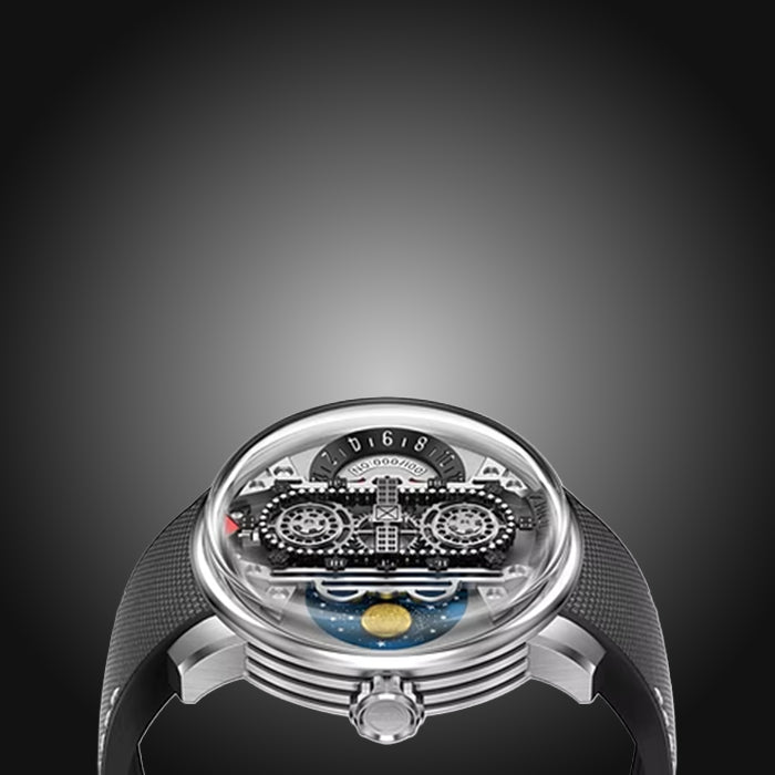 Zbioland Space Series Silver Star Link Swiss Sellita Movement Limited Edition Automatic Watch