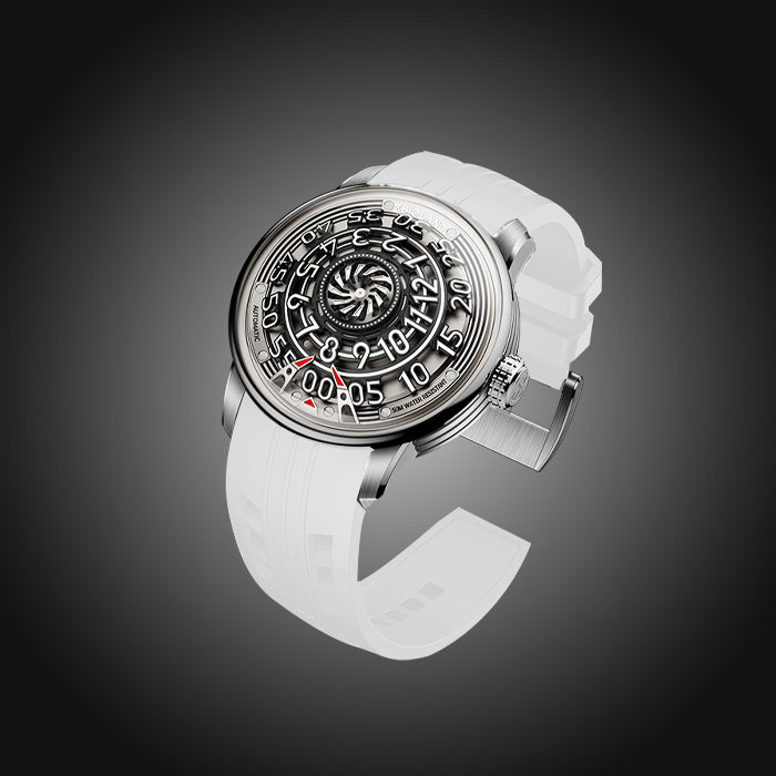 Zbioland Space Series White Wheel Of Destiny Swiss Sellita Movement Automatic Watch