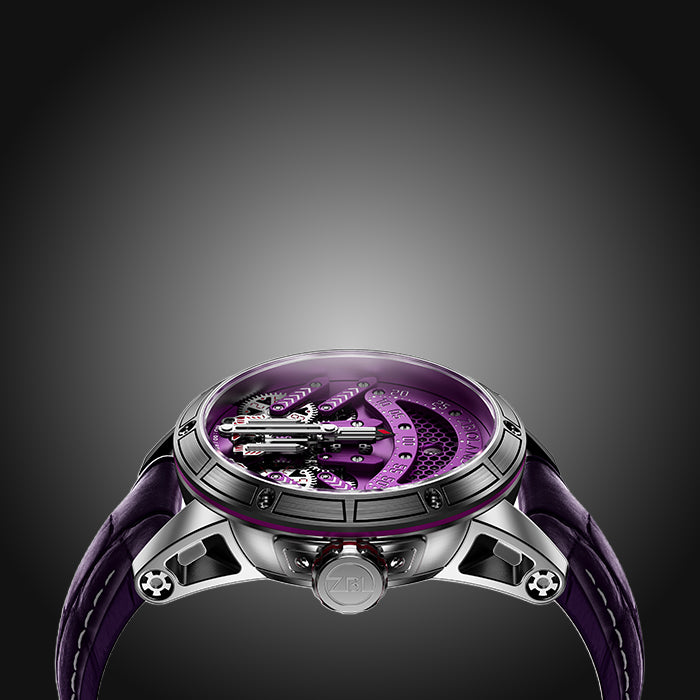 Zbioland Space Series Purple Space Rocket Swiss Sellita Movement Special Limited Edition Automatic Watch