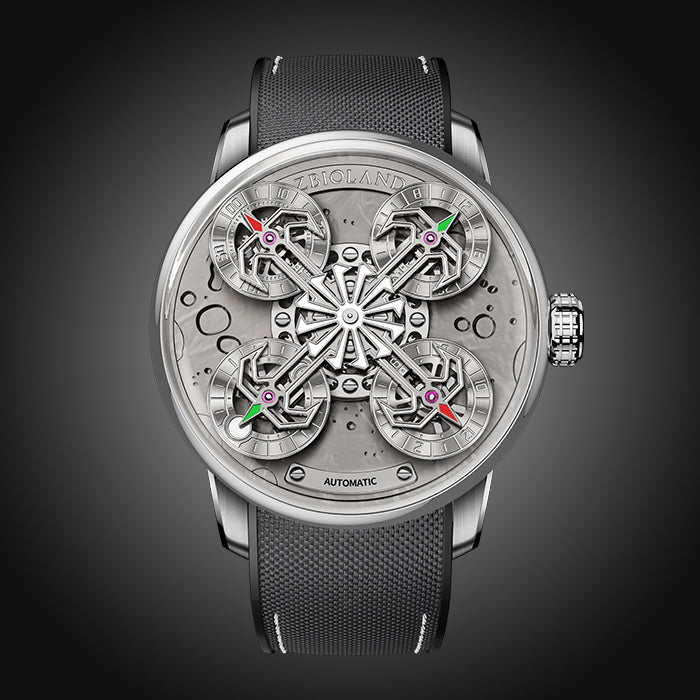 Zbioland Space Series Silver Space Station Swiss Sellita Movement Automatic Watch