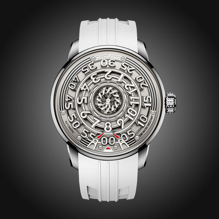 Zbioland Space Series White Wheel Of Destiny Swiss Sellita Movement Automatic Watch