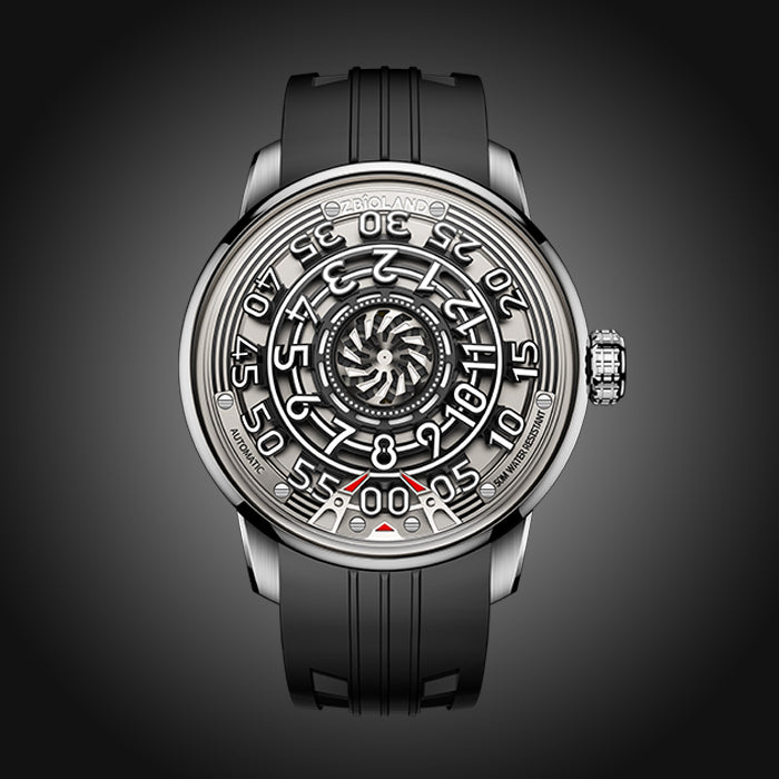 Zbioland Space Series Black Wheel Of Destiny Swiss Sellita Movement Automatic Watch