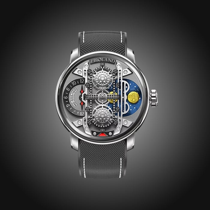 Zbioland Space Series Silver Star Link Swiss Sellita Movement Limited Edition Automatic Watch